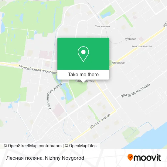 Лесная поляна map