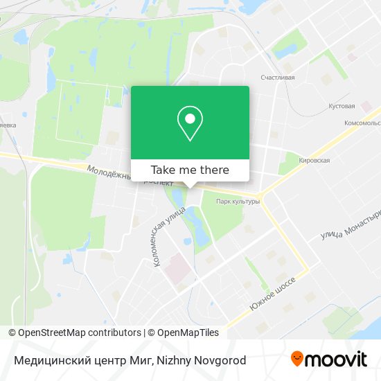 Медицинский центр Миг map