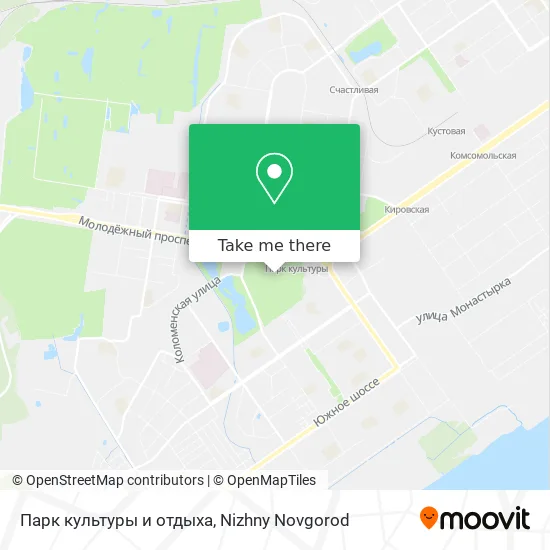 Парк культуры и отдыха map