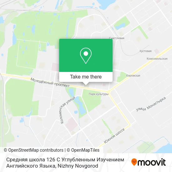 Средняя школа 126 С Углубленным Изучением Английского Языка map