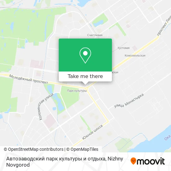 Автозаводский парк культуры и отдыха map