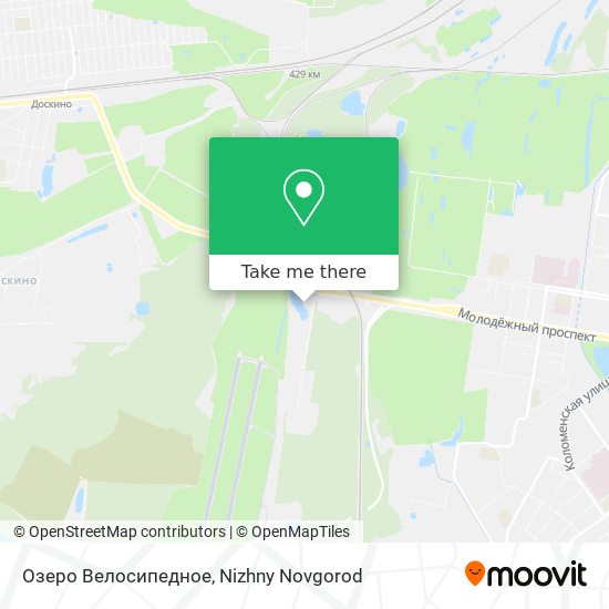 Озеро Велосипедное map