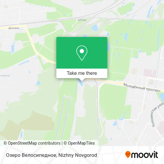 Озеро Велосипедное map