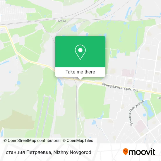 станция Петряевка map