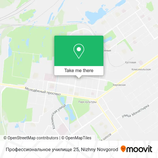 Профессиональное училище 25 map