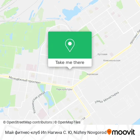 Май фитнес-клуб Ип Нагина С. Ю map