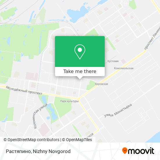 Растяпино map