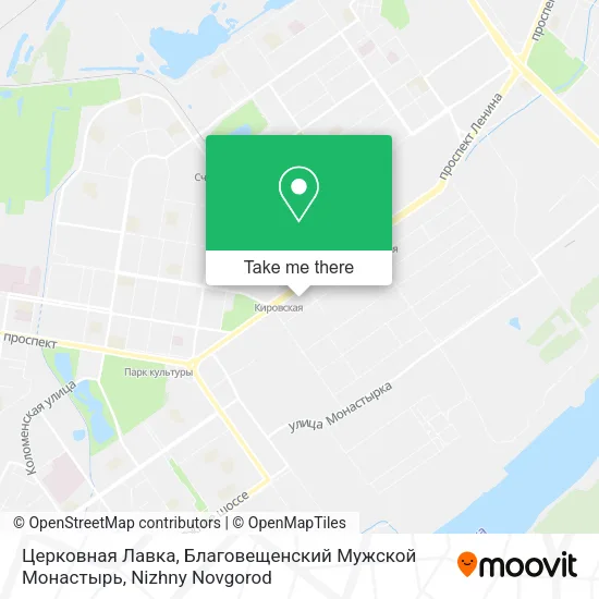 Церковная Лавка, Благовещенский Мужской Монастырь map