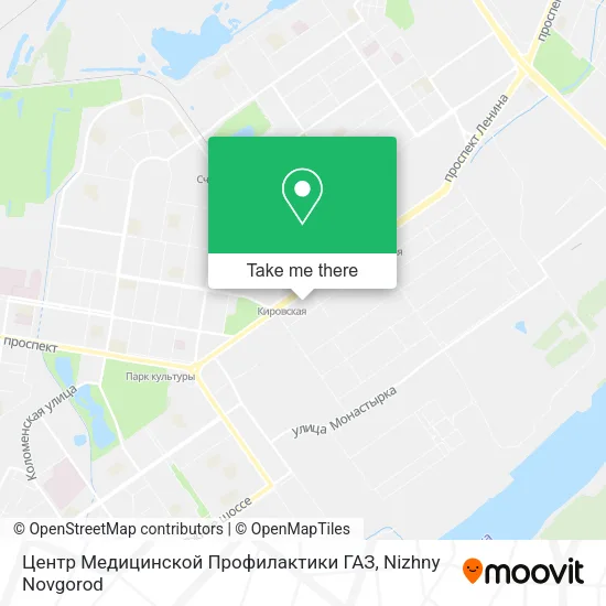 Центр Медицинской Профилактики ГАЗ map