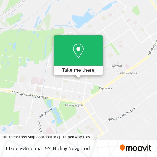 Школа-Интернат 92 map