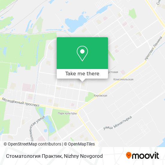 Стоматология Практик map