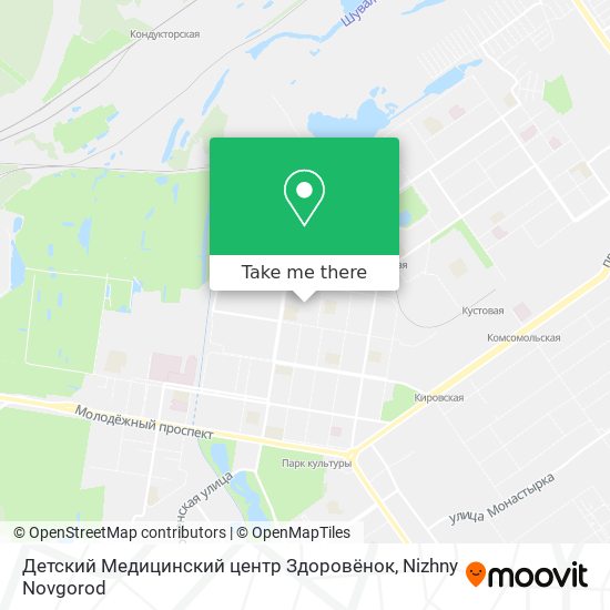 Детский Медицинский центр Здоровёнок map