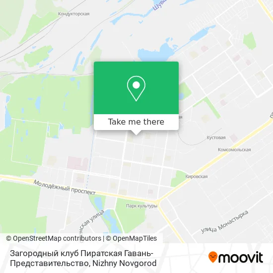 Загородный клуб Пиратская Гавань-Представительство map