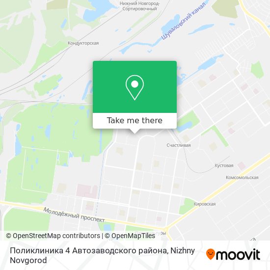 Поликлиника 4 Автозаводского района map