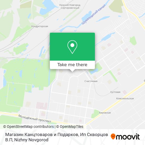 Магазин Канцтоваров и Подарков, Ип Скворцов В.П map