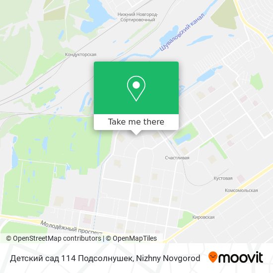 Детский сад 114 Подсолнушек map