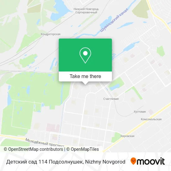 Детский сад 114 Подсолнушек map