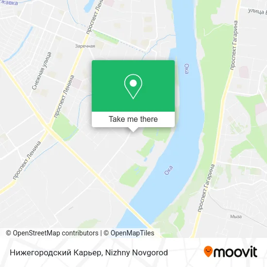 Нижегородский Карьер map