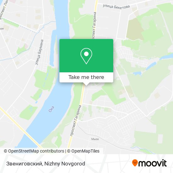 Звениговский map