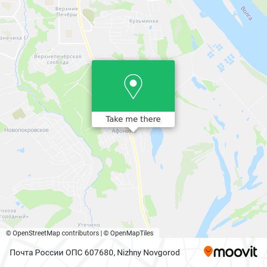 Почта России ОПС 607680 map
