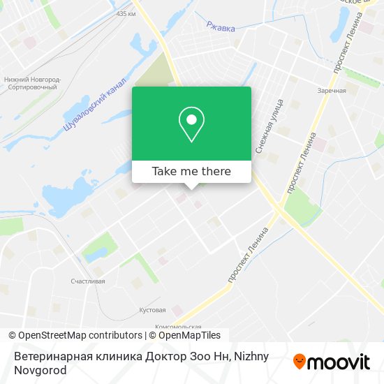Ветеринарная клиника Доктор Зоо Нн map