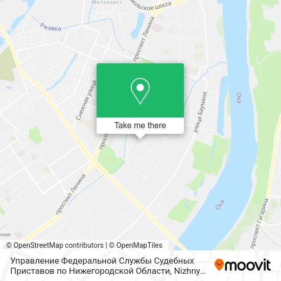 Управление Федеральной Службы Судебных Приставов по Нижегородской Области map