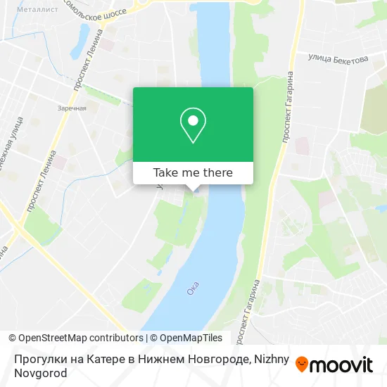 Прогулки на Катере в Нижнем Новгороде map