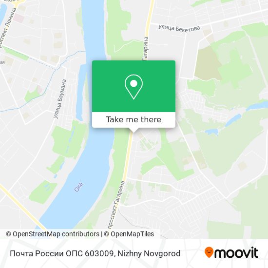 Почта России ОПС 603009 map