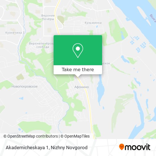 Akademicheskaya 1 map