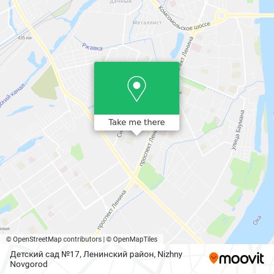 Детский сад №17, Ленинский район map