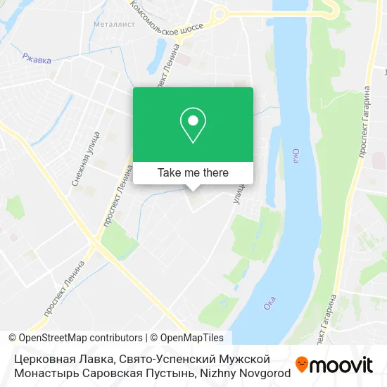 Церковная Лавка, Свято-Успенский Мужской Монастырь Саровская Пустынь map