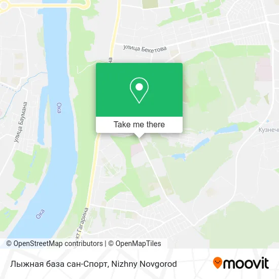 Лыжная база сан-Спорт map