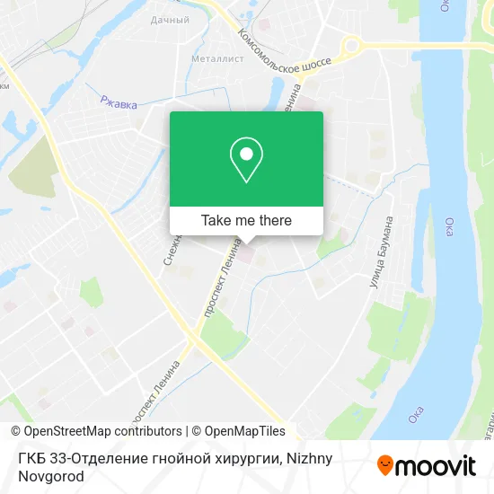 ГКБ 33-Отделение гнойной хирургии map