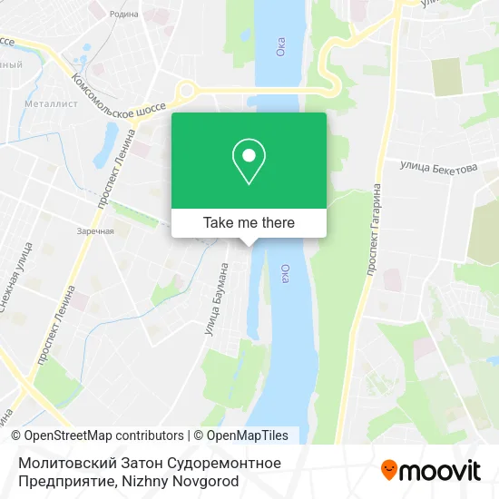 Молитовский Затон Судоремонтное Предприятие map