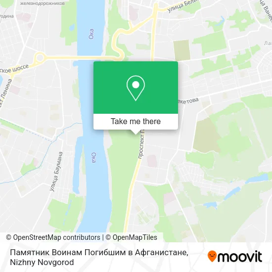 Памятник Воинам Погибшим в Афганистане map