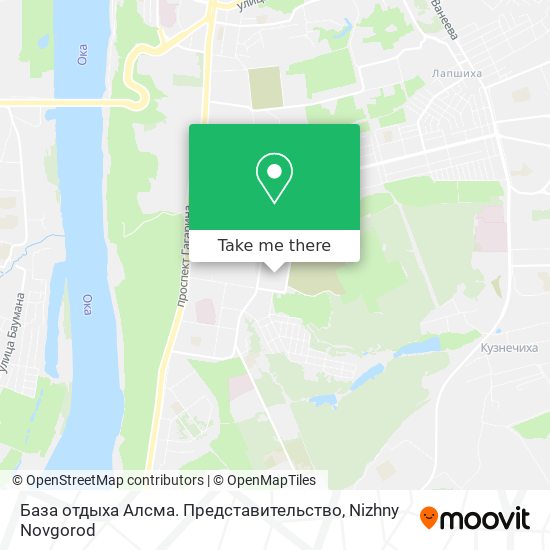 База отдыха Алсма. Представительство map