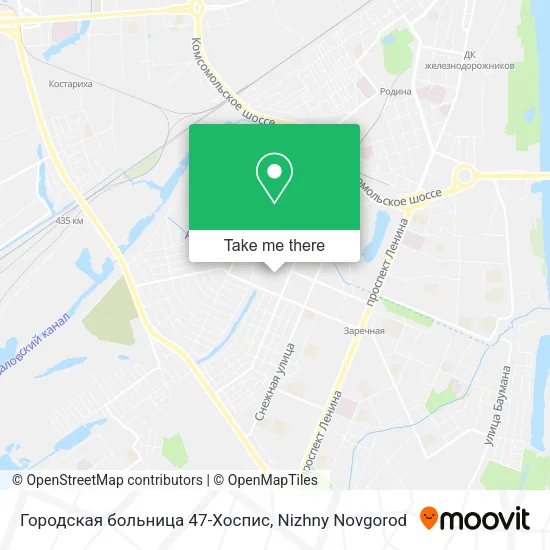 Городская больница 47-Хоспис map