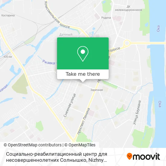 Социально-реабилитационный центр для несовершеннолетних Солнышко map