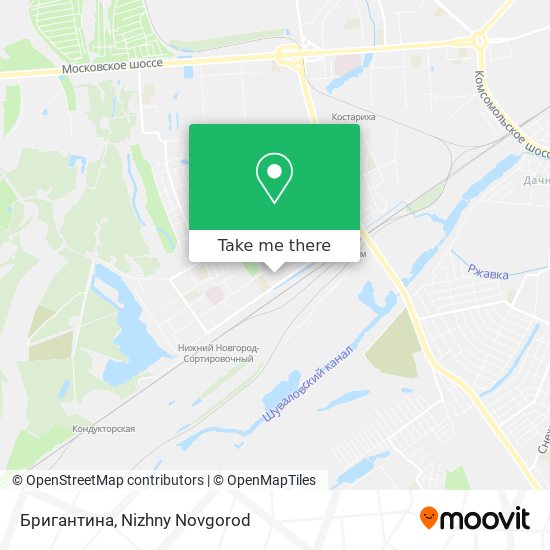Бригантина map