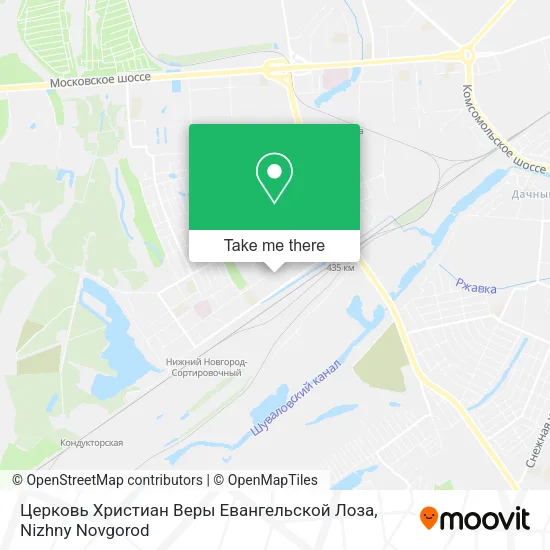 Церковь Христиан Веры Евангельской Лоза map