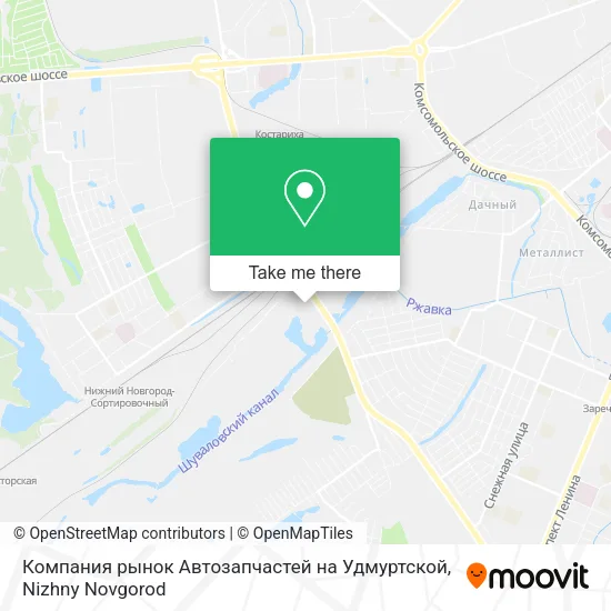 Компания рынок Автозапчастей на Удмуртской map