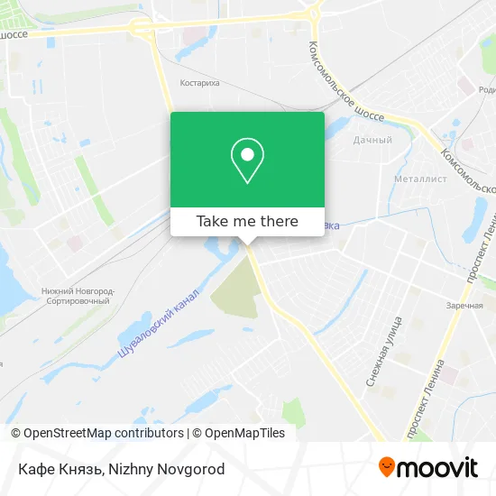 Кафе Князь map