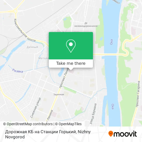 Дорожная КБ на Станции Горький map