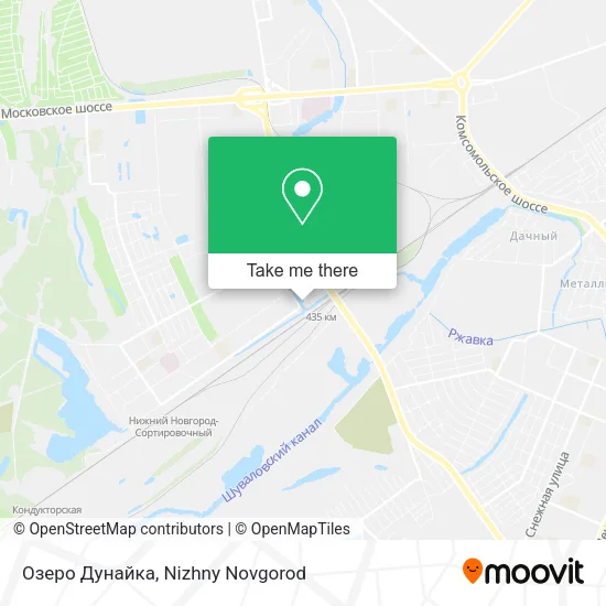 Озеро Дунайка map