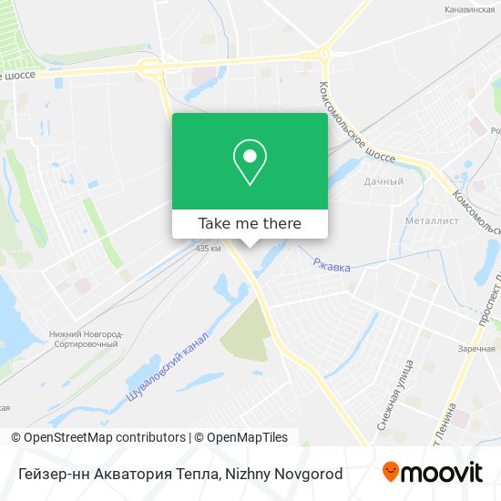 Гейзер-нн Акватория Тепла map
