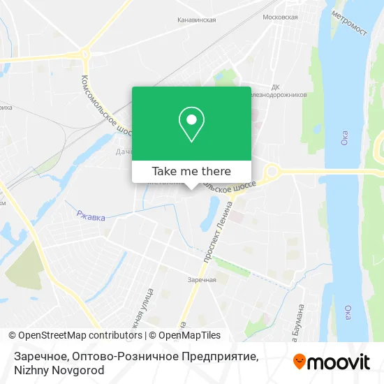 Заречное, Оптово-Розничное Предприятие map