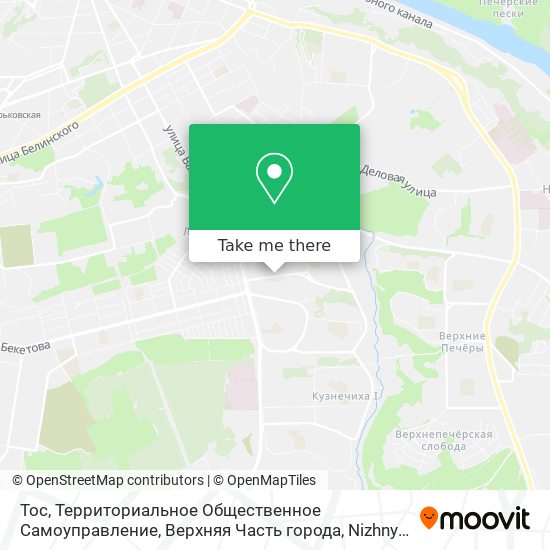 Тос, Территориальное Общественное Самоуправление, Верхняя Часть города map
