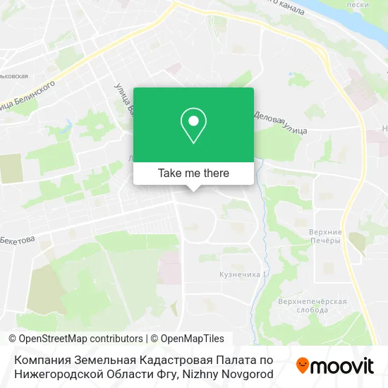 Компания Земельная Кадастровая Палата по Нижегородской Области Фгу map