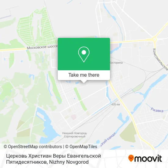 Церковь Христиан Веры Евангельской Пятидесятников map