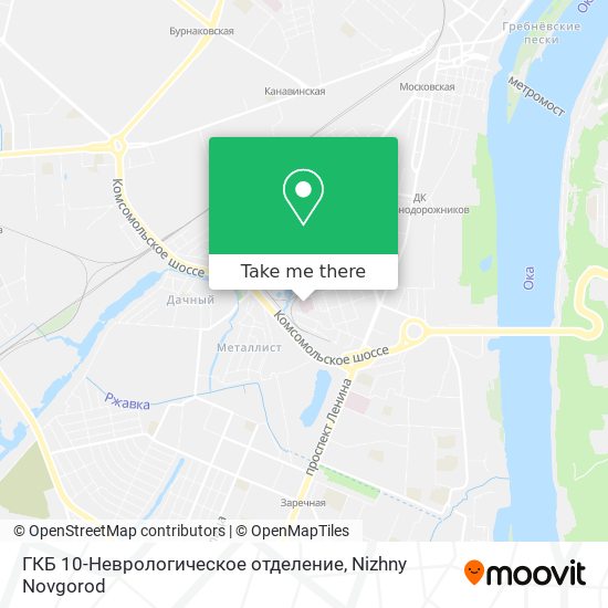 ГКБ 10-Неврологическое отделение map